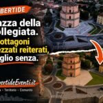 Piazza Mazzini Collegiata Umbertide grafica caotica