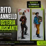 Sparito pannello osteria del musicante a Umbertide appello
