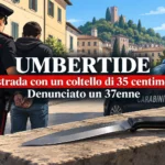 Umbertide arrestato uomo con un coltello di 35 centimetri